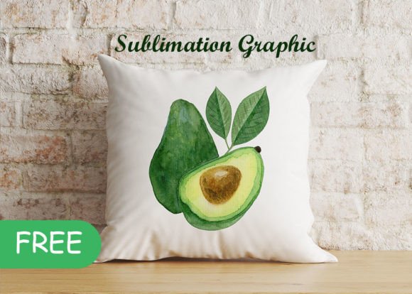 Download Sublimation Watercolor Avocado - Color Collection