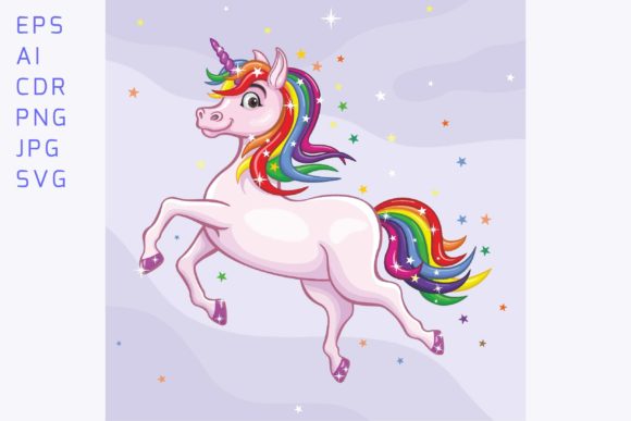 Download Colorful Unicorn Vector Illustration - Color Collection