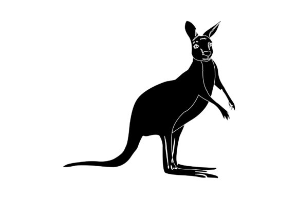 Download Kangaroo Vector Design Solid Color - Color Collection