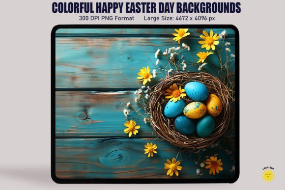 Download Colorful Happy Easter Day Background - Color Collection