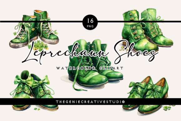 Download Watercolor Leprechaun Shoes PNG Clipart - Color Collection