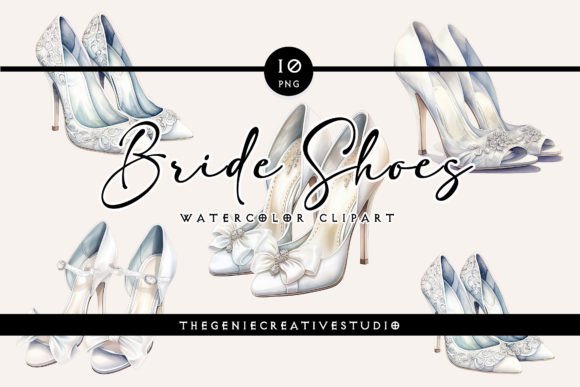 Download Watercolor Bride Shoes PNG Clipart - Color Collection