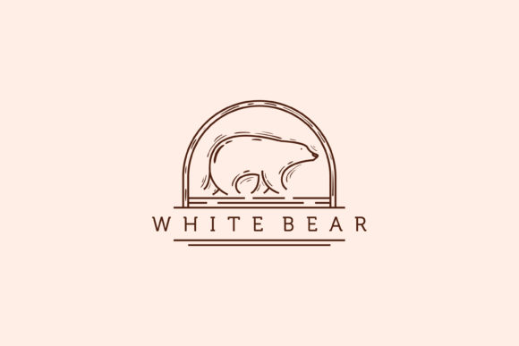 Download Bear Line Art Logo Vector Illustration - Premium Resources
