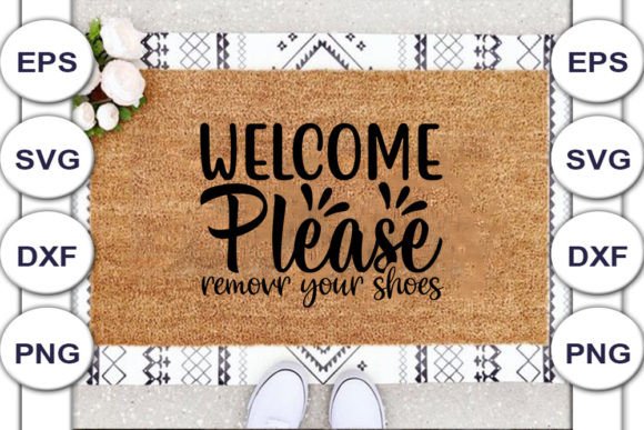 Download Doormat SVG Design, Welcome Please - Premium Resources
