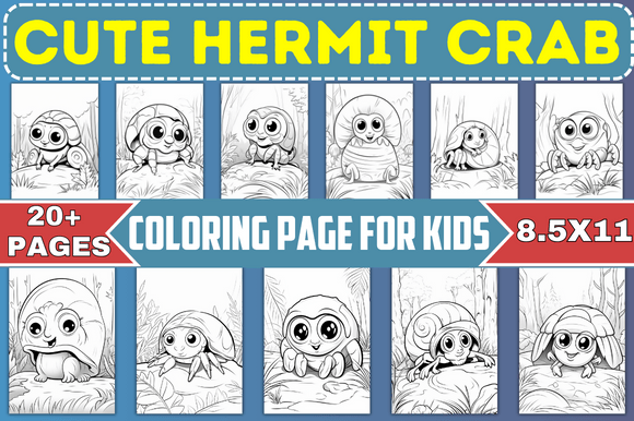 Download Hermit Crab Coloring Page for Kids - Color Collection